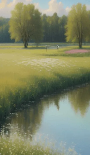 [LINE着せ替え] 田園風光-春の丘の草原 xzsdeの画像1