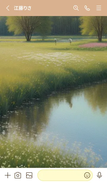 [LINE着せ替え] 田園風光-春の丘の草原 xzsdeの画像2