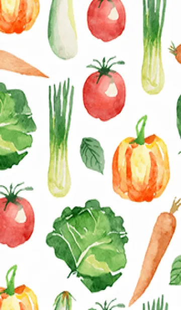 [LINE着せ替え] 【シンプル】お野菜の着せかえ#683の画像1