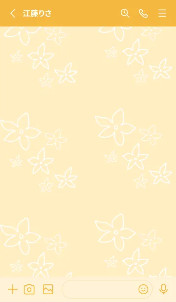 [LINE着せ替え] 白い線の小さい花18の画像2