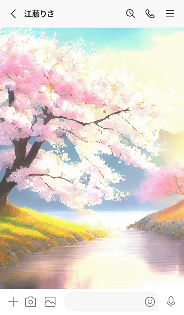 [LINE着せ替え] 優美な春の風景の着せかえ(Spring-584)の画像2