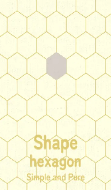 [LINE着せ替え] 六角形のきせかえ オーキッドホワイトの画像1