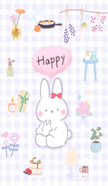 [LINE着せ替え] パープル 幸せなひと時10_1の画像1