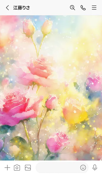 [LINE着せ替え] 薔薇(バラ)の花の着せかえ(R3890)の画像2