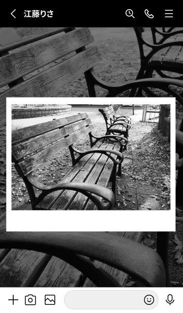 [LINE着せ替え] monochrome photograph..7の画像2