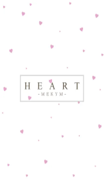 [LINE着せ替え] HEART-PINK SIMPLE 6の画像1