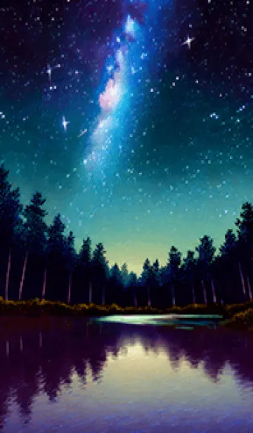 [LINE着せ替え] 綺麗な星空の夜景着せかえ#954の画像1