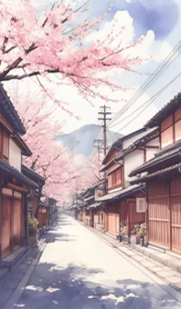 [LINE着せ替え] 京都癒しの旅～水彩風景画1.1.1の画像1