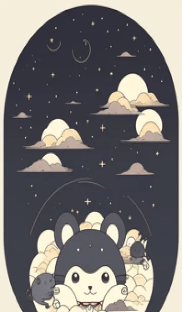 [LINE着せ替え] 可愛い小さなマウス 快適な良い日 rd6Gxの画像1