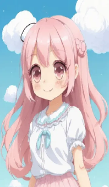 [LINE着せ替え] 可愛な女の子 - スポーツ EAHSqの画像1