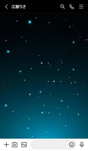 [LINE着せ替え] BLACK - STARRY SKY STAR 11の画像2