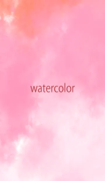 [LINE着せ替え] watercolor pink&orange 53の画像1