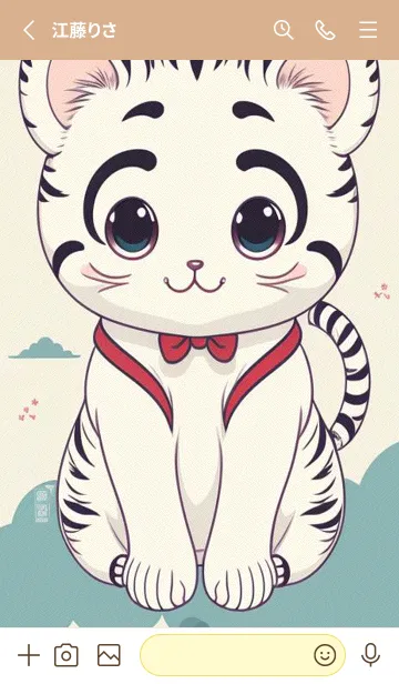 [LINE着せ替え] 可愛い虎は猫ではありません brs0Wの画像2