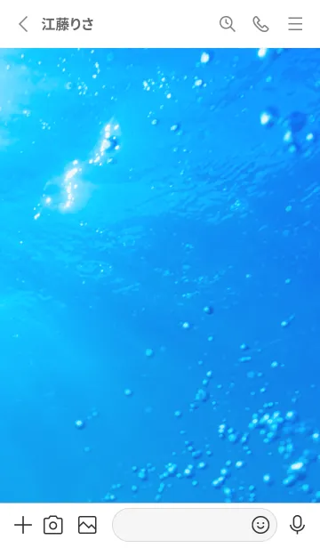 [LINE着せ替え] Underwater Photo 21 Not AIの画像2