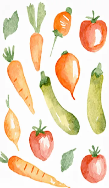 [LINE着せ替え] 【シンプル】お野菜の着せかえ#702の画像1