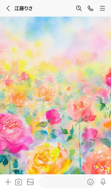 [LINE着せ替え] 薔薇(バラ)の花の着せかえ(R3899)の画像2