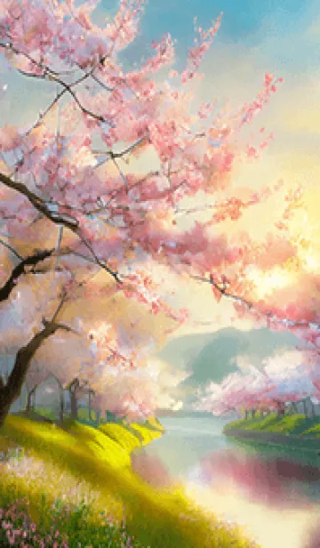 [LINE着せ替え] 優美な春の風景の着せかえ(Spring-594)の画像1