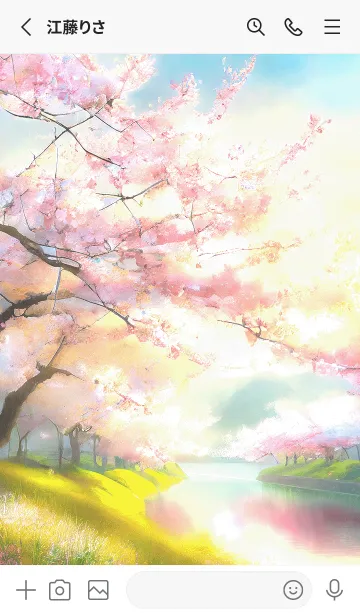 [LINE着せ替え] 優美な春の風景の着せかえ(Spring-594)の画像2