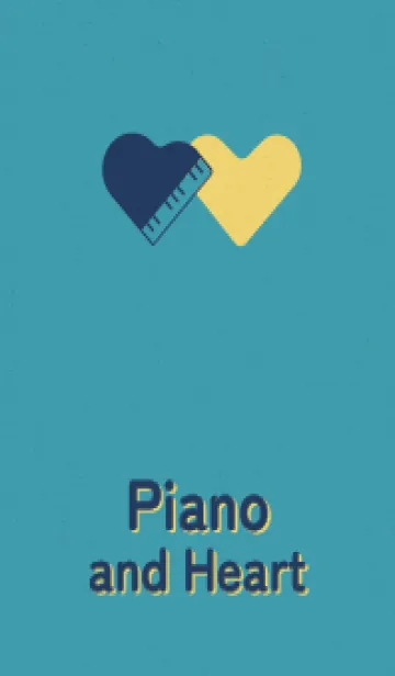 [LINE着せ替え] ピアノ型のハートと♥ 財宝の画像1