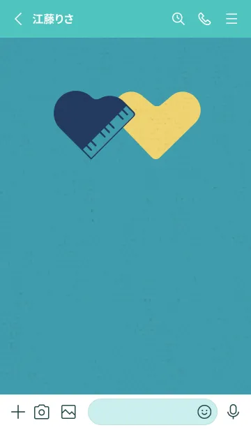 [LINE着せ替え] ピアノ型のハートと♥ 財宝の画像2