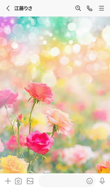 [LINE着せ替え] 薔薇(バラ)の花の着せかえ(R3900)の画像2