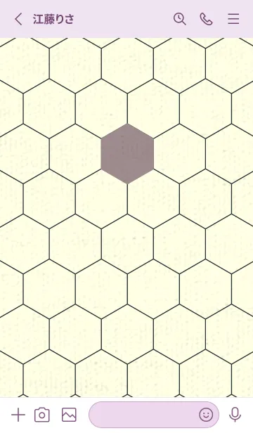 [LINE着せ替え] 六角形のきせかえ 鳩羽鼠の画像2