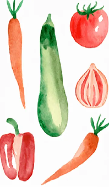 [LINE着せ替え] 【シンプル】お野菜の着せかえ#710の画像1