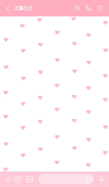 [LINE着せ替え] pattern_heart :whitepinkの画像2