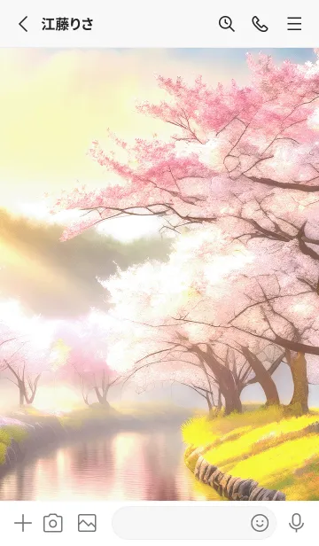 [LINE着せ替え] 優美な春の風景の着せかえ(Spring-598)の画像2