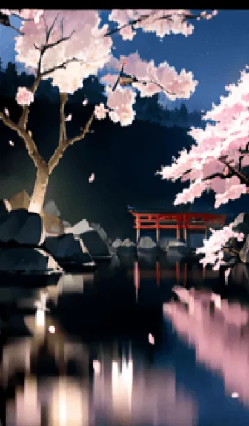 [LINE着せ替え] 桜花繚乱 #EMHE016。の画像1