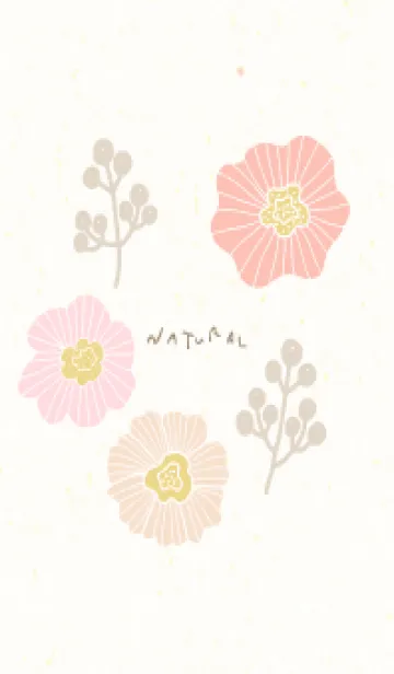 [LINE着せ替え] 北欧風 花と実15の画像1