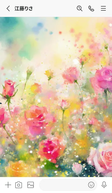 [LINE着せ替え] 薔薇(バラ)の花の着せかえ(R3905)の画像2