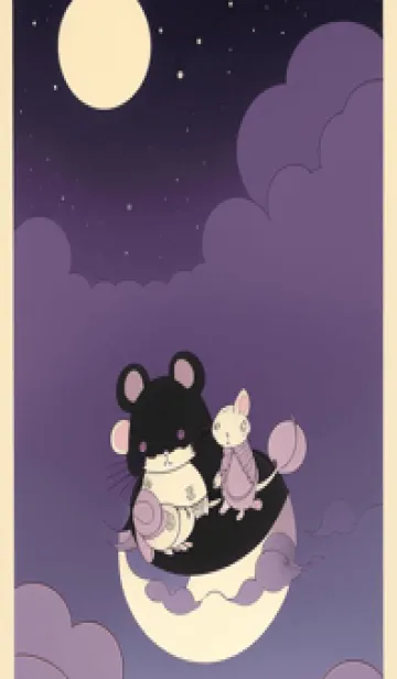 [LINE着せ替え] 可愛い小さなマウス 快適な良い日 rtSgkの画像1