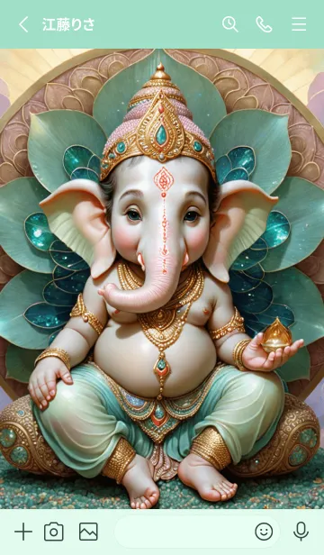 [LINE着せ替え] Love Ganesha Rich & Money Theme (JP)の画像2