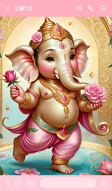 [LINE着せ替え] Pink: Ganesha Business  & Rich Theme(JP)の画像2