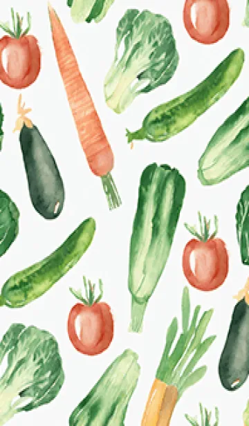 [LINE着せ替え] 【シンプル】お野菜の着せかえ#712の画像1