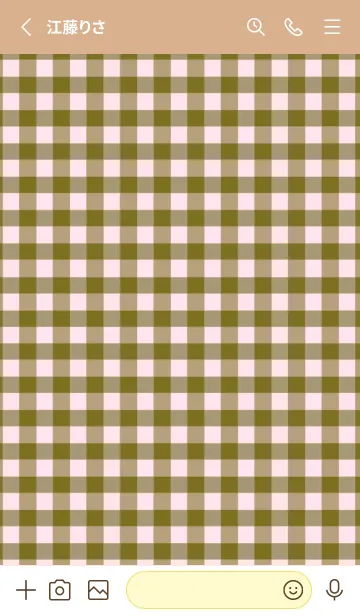 [LINE着せ替え] シンプル チェック 114の画像2