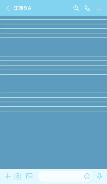 [LINE着せ替え] 五線譜1 アクアグレイの画像2