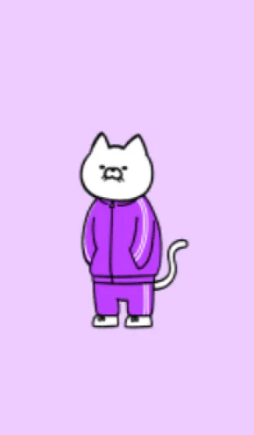 [LINE着せ替え] 芋ジャージにゃん(パステル08)の画像1