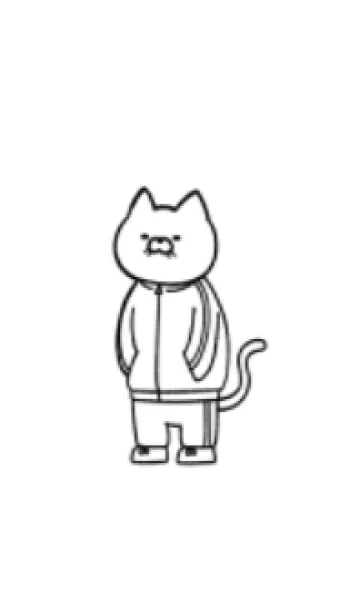 [LINE着せ替え] 芋ジャージにゃん(パステル11)の画像1