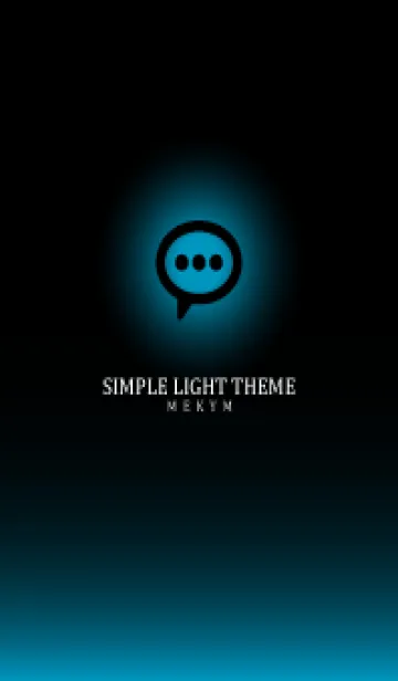 [LINE着せ替え] BLACK - SIMPLE LIGHT ICON GRADATION 11の画像1