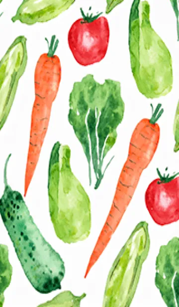 [LINE着せ替え] 【シンプル】お野菜の着せかえ#716の画像1