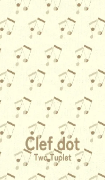 [LINE着せ替え] 2連符柄  砂色の画像1