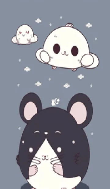 [LINE着せ替え] 可愛い小さなマウス 快適な良い日 IbGsGの画像1