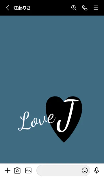 [LINE着せ替え] ラブ イニシャル ”J” 22の画像2