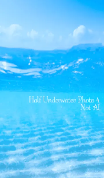 [LINE着せ替え] Half Underwater Photo 4 Not AIの画像1