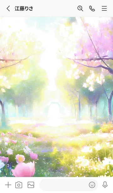 [LINE着せ替え] 優美な春の風景の着せかえ(Spring-613)の画像2