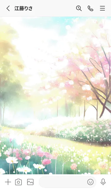 [LINE着せ替え] 優美な春の風景の着せかえ(Spring-614)の画像2