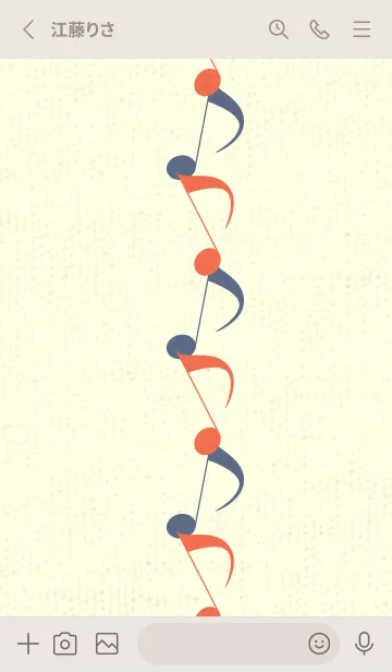 [LINE着せ替え] 八分音符1 タイガーリリーの画像2