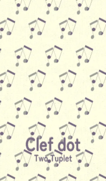 [LINE着せ替え] 2連符柄  アッシュグレイの画像1